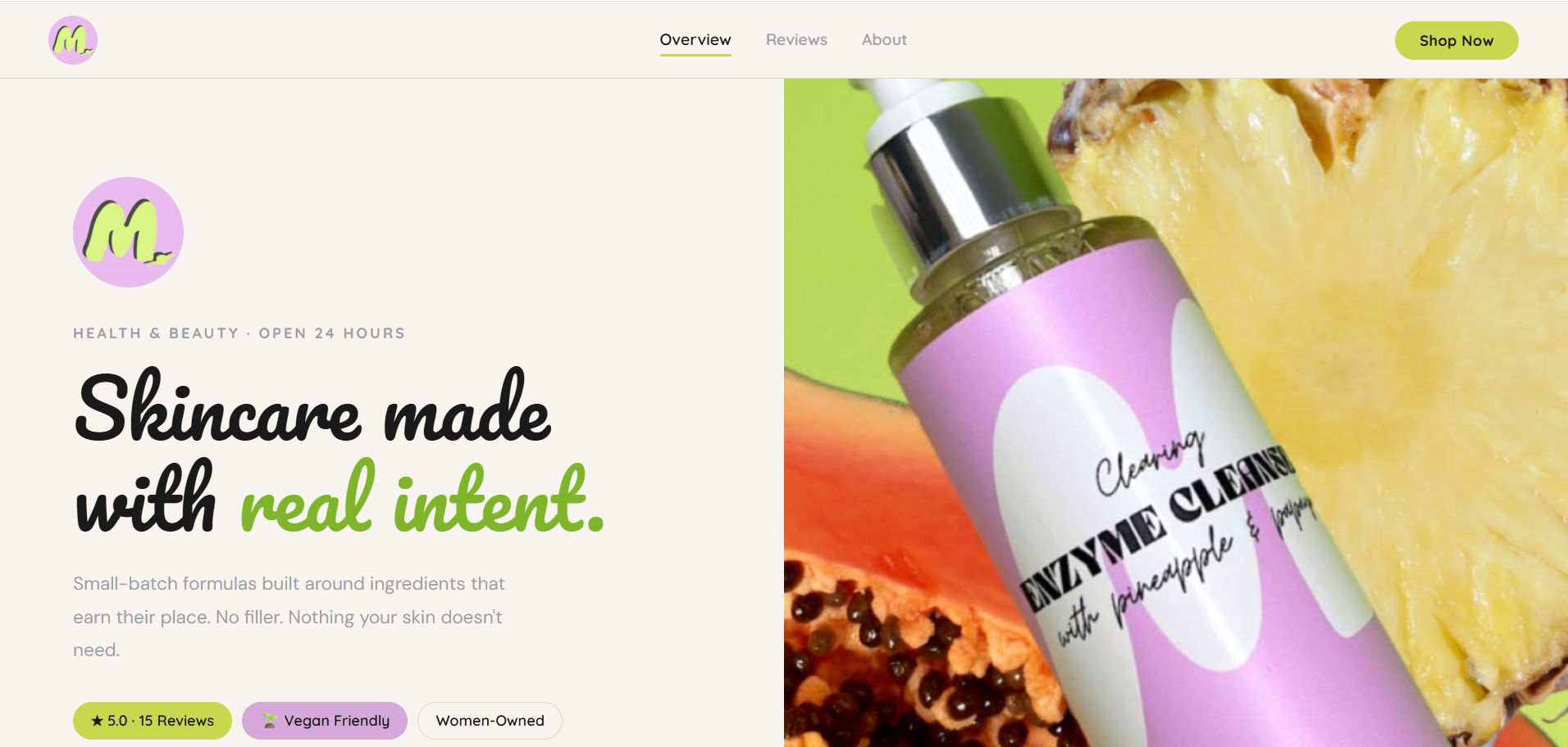 Mars Skin website design by JC Websites Perth